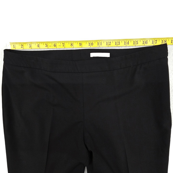 Boss Hugo Boss Pants Womens Size 10 Black Tulea Wool Blend Straight Leg Side Zip - Picture 10 of 12